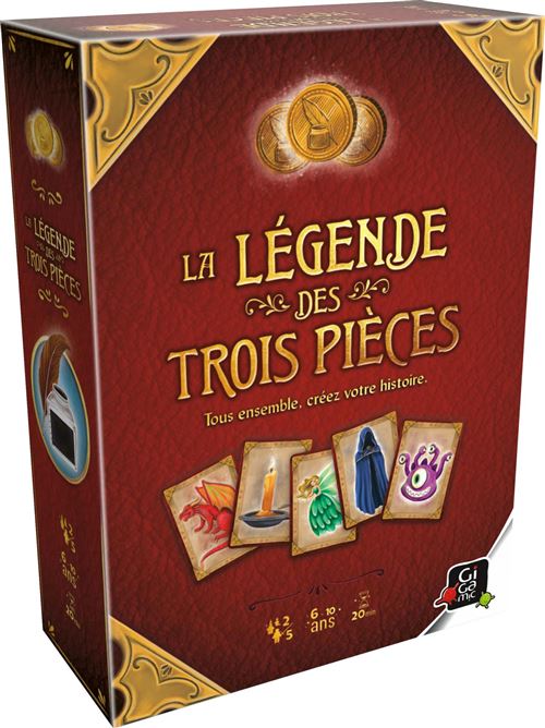 Jeu de société Gigamic La légende des trois pièces