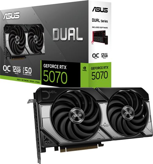 ASUS Dual GeForce RTX 5070 12GB GDDR7 OC Edition (NVIDIA, Scheda grafica)