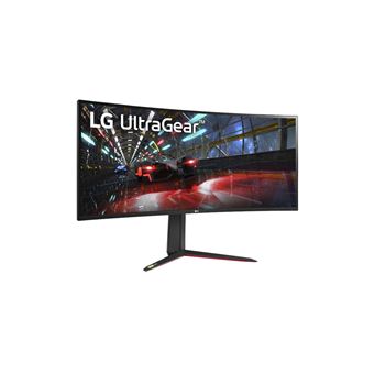 Ecran LED PC gaming LG 38GN950P-B 38" incurvé UWQHD Noir et Rouge