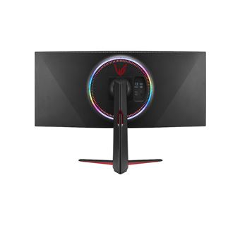 Ecran LED PC gaming LG 38GN950P-B 38" incurvé UWQHD Noir et Rouge