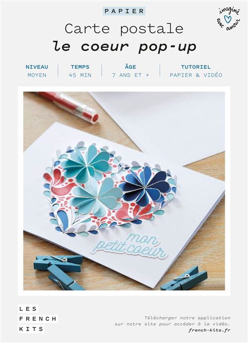 Kit créatif French kits pour créer une Carte popup en papier
