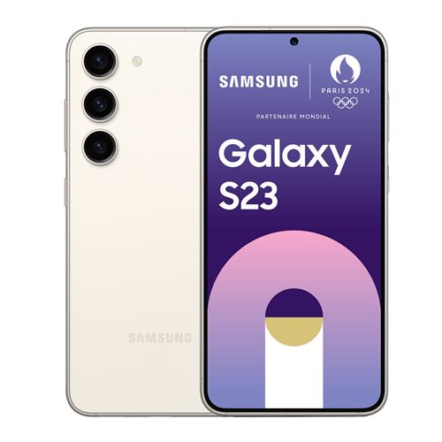 Smartphone Samsung Galaxy S23 6.1 Nano SIM 5G 8 Go RAM 256 Go Crème