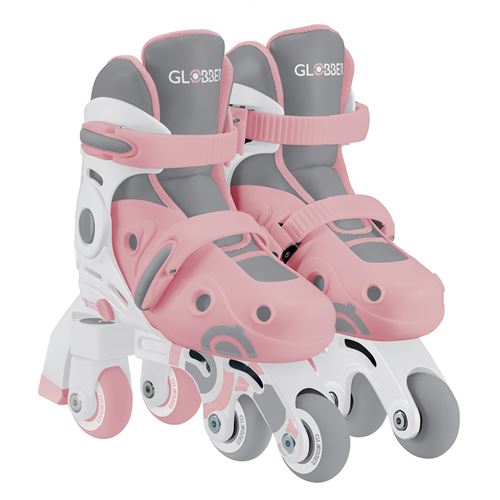 Roller Enfant Globber Evolutif 2 En 1 Taille 26-29 Rose Pastel