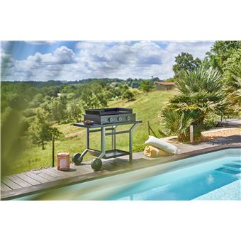 Plancha à gaz Forge Adour Modern G 75 AN 6000 W Noir