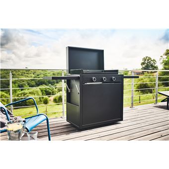 Plancha à gaz Forge Adour Modern G 75 AN 6000 W Noir