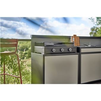 Plancha à gaz Forge Adour Modern G 75 AN 6000 W Noir