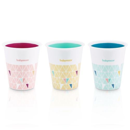 Lot de 3 gobelets Babymoov Multicolores