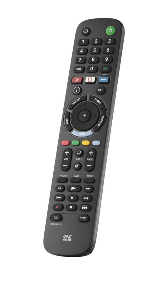Télécommande de remplacement pour TV Sony One for All URC4912 Noir