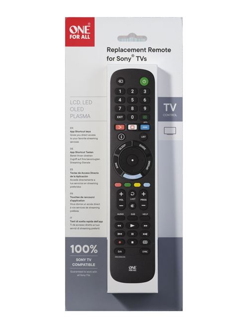 Télécommande Neuve Pour Sony KDL-65W859C, KDL-65W955B, KDL-75W855C - Modèles RMF-TX300E/301E/310E