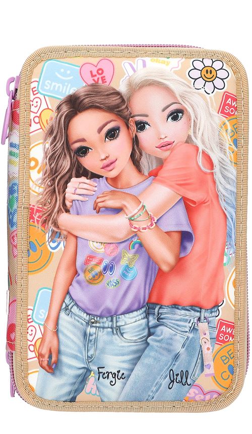 Dessin et coloriage enfant Top Model Trousse 3 niveaux Girl Power - Top Model