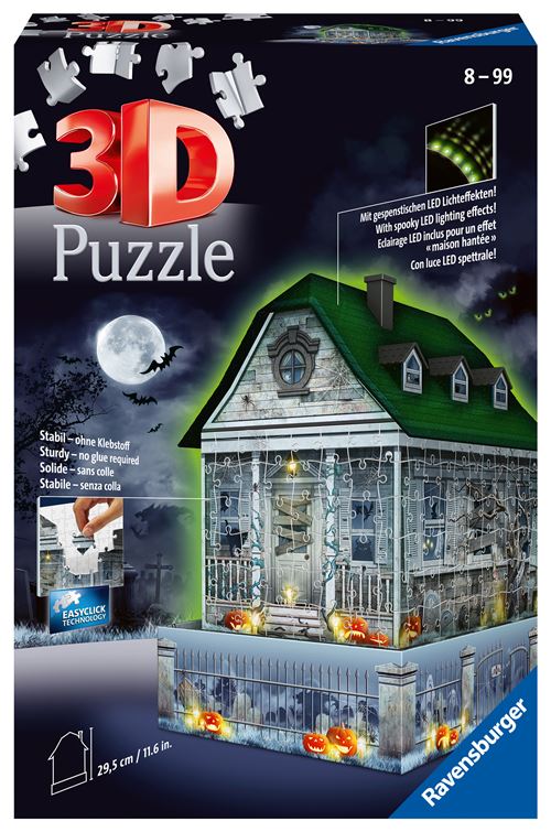 Puzzle 3D Ravensburger Maison Hantée D'Halloween
