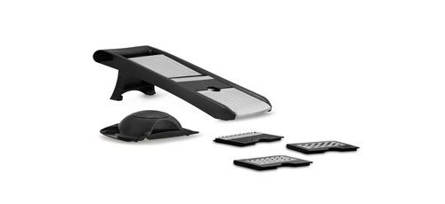 Mandoline 4 lames interchangeables Cooky Noir et Argent