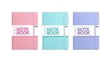 ITOTAL NOTEBOOK A5 PASTEL ASSORTIS DE 3 PCES