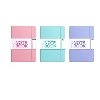 ITOTAL NOTEBOOK A5 PASTEL ASSORTIS DE 3 PCES