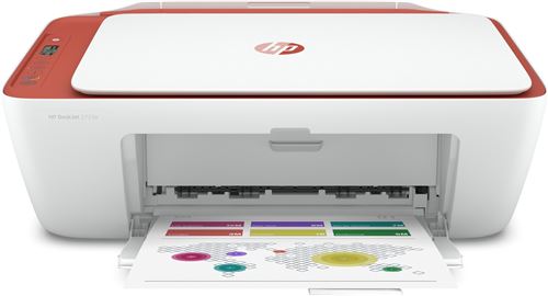 Imprimante Tout-en-un HP DeskJet 2723e Blanc et rouge