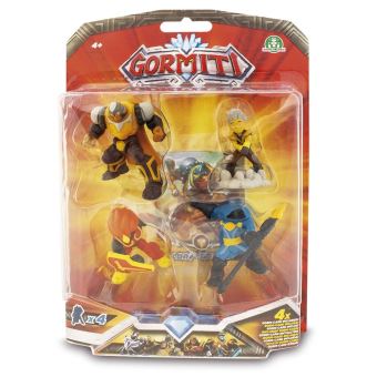 Pack de 4 personnages 5 cm Gormiti Modèle aléatoire