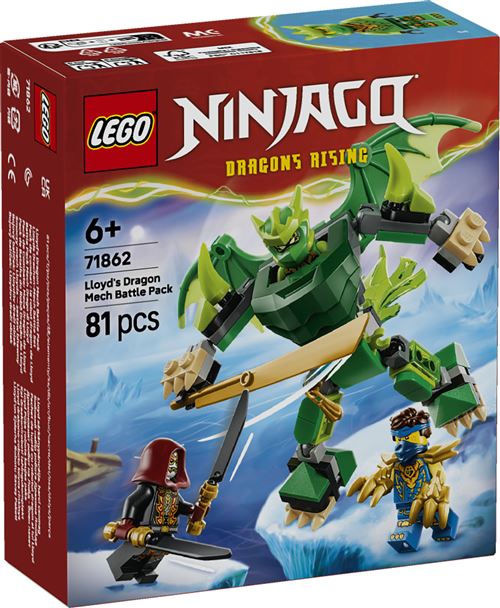 LEGO® Ninjago® 71862 Pack de combat : le robot dragon de Lloyd