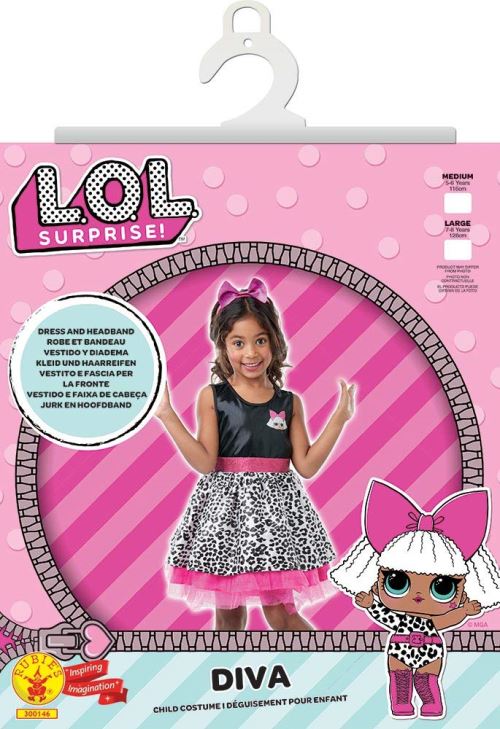 Déguisement Luxe L.O.L. Surprise Diva et Serre-tête Taille L