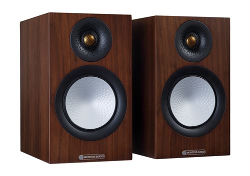 Enceinte biblioth&egrave;que monitor audio silver 50 7g noyer vendue par paire