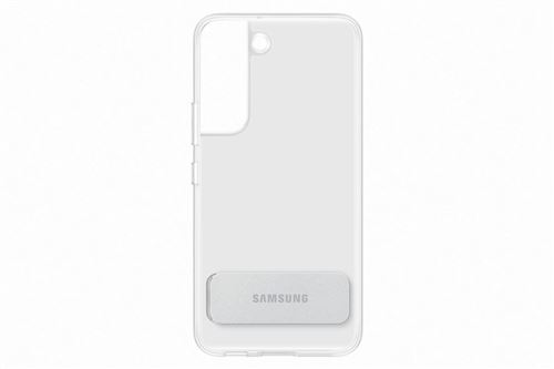 Coque Fonction stand pour Samsung Galaxy S22 Transparent
