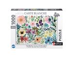 Puzzle Nathan L’herbier des jolies fleurs aquarellées Jennifer Lefèvre Collection Carte Blanche 1000 pièces