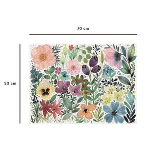 Puzzle Nathan L’herbier des jolies fleurs aquarellées Jennifer Lefèvre Collection Carte Blanche 1000 pièces