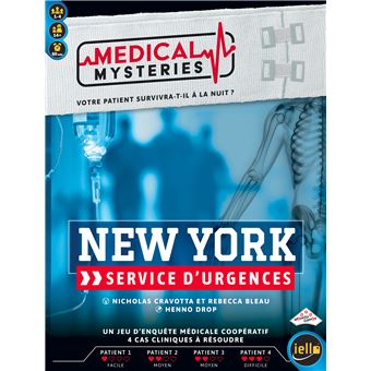 Jeu d'enquête Iello Medical Mysteries New York