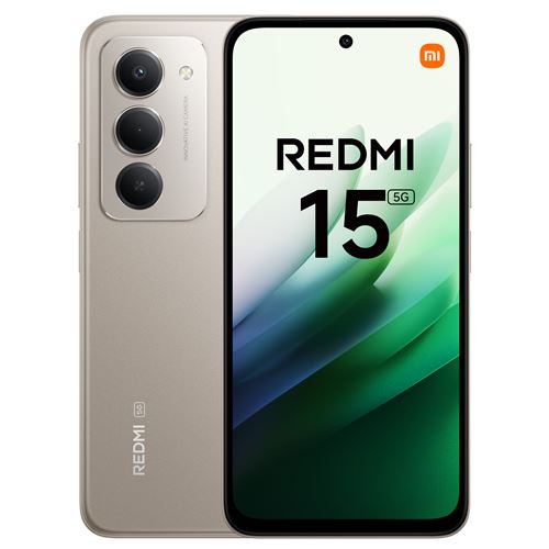 Smartphone Xiaomi Redmi 15 6,9 5G Double nano SIM 256 Go Titan Gray