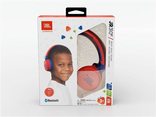 Casque audio sans fil pour enfants Bluetooh JBL JR310BT Rouge et bleu