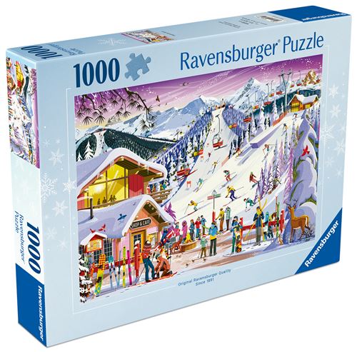 Puzzle 1000 pièces : Au rythme des pistes Ravensburger France - vue 3