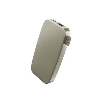 Fresh 'n Rebel - Banque d'alimentation - de taille poche - 12000 mAh - 20 Watt - 3 A - 2 connecteurs de sortie (24 pin USB-C, USB) - vert séché - 1