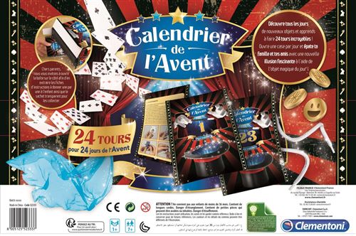 Calendrier De L Avent 2023 Magie Coffret De Magie Clementoni Calendrier De L'avent Magie - Coffret De Magie  - Achat & Prix | Fnac