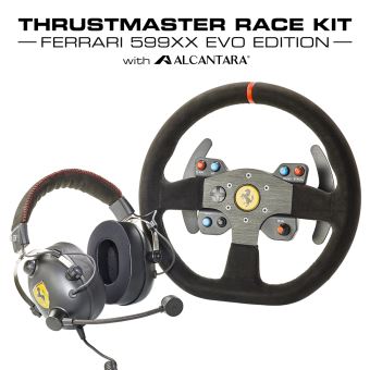 Pack Gaming Thrustmaster Casque + Volant en Alcantara