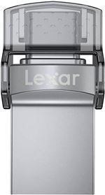 Clé Dual Drive USB 3.0 Lexar JumpDrive D35c 64 Go Gris