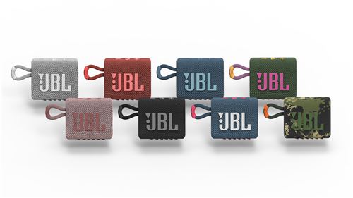 Enceinte portable étanche sans fil Bluetooth JBL Go 3 Rose