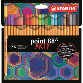 Pack de 24 feutres Stabilo Arty Point 88