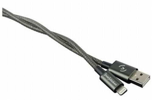 Câble Fuse Chicken Lightning Shied Silver connecteur lightning vers USB Noir