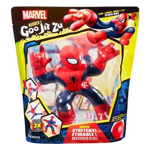 Figurine Goo Jit Zu Marvel Supagoo Spiderman 21 cm Rouge et bleu