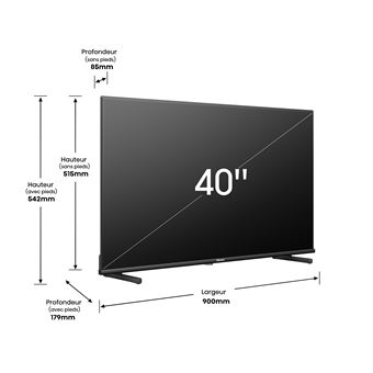 TV QLED Hisense 40A5KQ 101 cm Full HD Smart TV Noir