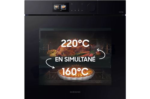 Samsung Four Bespoke Ai™ Série 7 Dual Cook Steam™ 76 L - Nv7b7997aak/U1 Verre Noir - Image 5