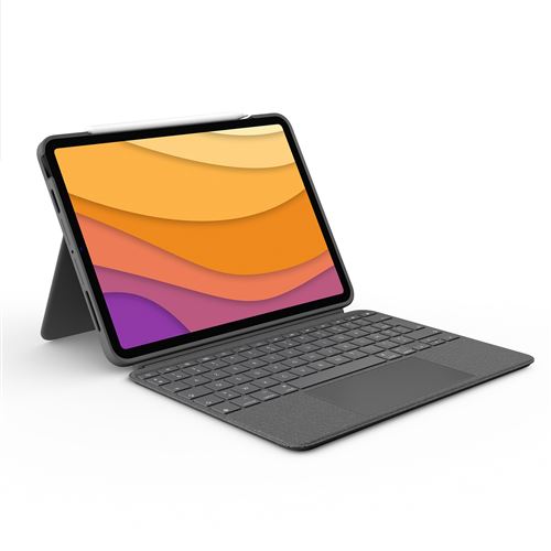 Etui clavier Logitech Combo Touch pour iPad Air 4e et 5e générations Gris