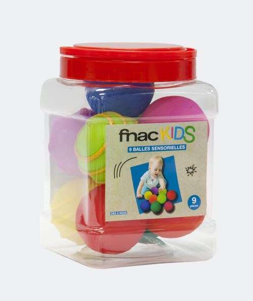 FNAC KID BARIL 9 BALLES SENSORIELLES