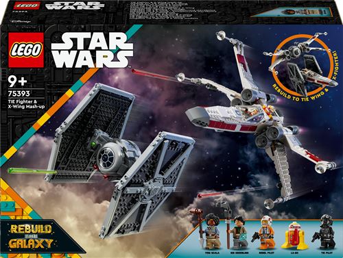 LEGO® Star Wars™ Rebuild the Galaxy 75393 TIE Fighter et X-Wing à combiner