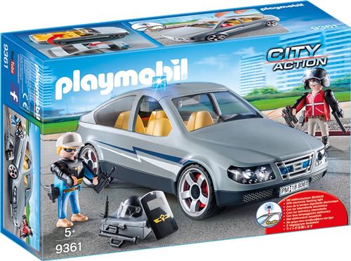 Playmobil 9361 Voiture Banalisée Et Policiers En Civil - vue 8