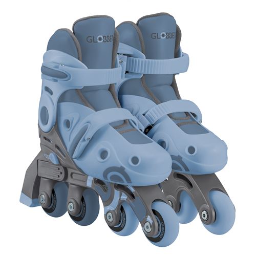 Roller Enfant Globber Evolutif 2 En 1 Taille 30-33 Bleu Cendré
