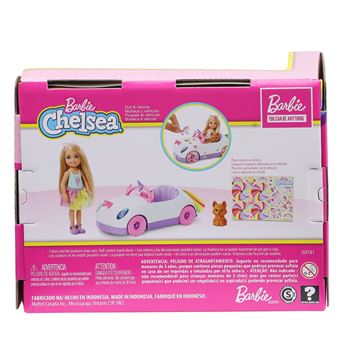 Poupée Barbie Chelsea et sa décapotable licorne