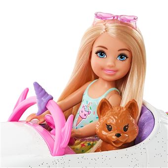Poupée Barbie Chelsea et sa décapotable licorne