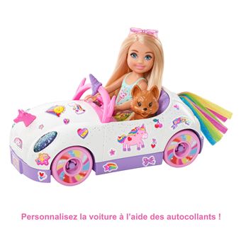 Poupée Barbie Chelsea et sa décapotable licorne