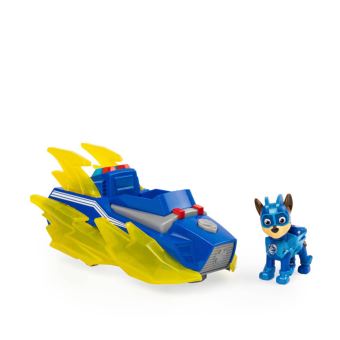 Véhicule et figurine Paw Patrol Chase Mighty Pups Charged Up