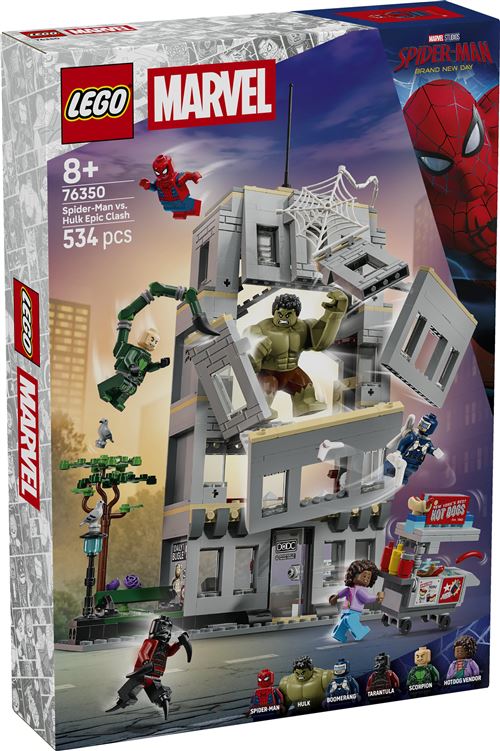 LEGO Marvel L'affrontement légendaire entre Spider-Man et Hulk 76350 - vue 2